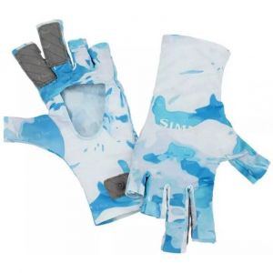 Перчатки Simms SolarFlex SunGlove Cloud Camo Blue XL