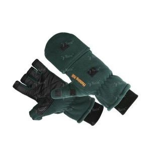 Перчатки варежки Fishing ROI Fleece Dark Green 502-02-XL