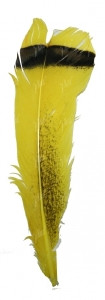 Перо индюка хвостовое Strike Turkey Tail Feathers Yellow