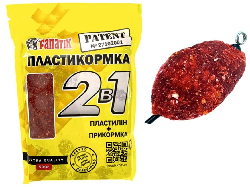 Пластикормка Fanatik 500g Клубника