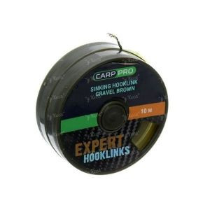 Поводковый материал без оболочки Carp Pro Sinking Hooklink Gr.Brown 10m 25lb