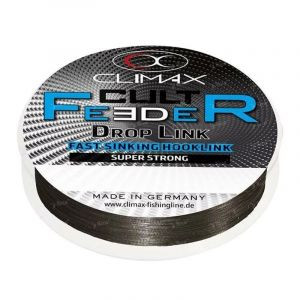 Поводковый материал Climax CULT Feeder Droplink 0.12mm 10m darkgrey