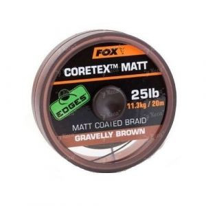 Поводковый материал FOX Coretex Matt coated Braid Brown 20m 15lb CAC433