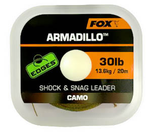 Поводковый материал Fox Edges Camo Armadillo 30lb 20m