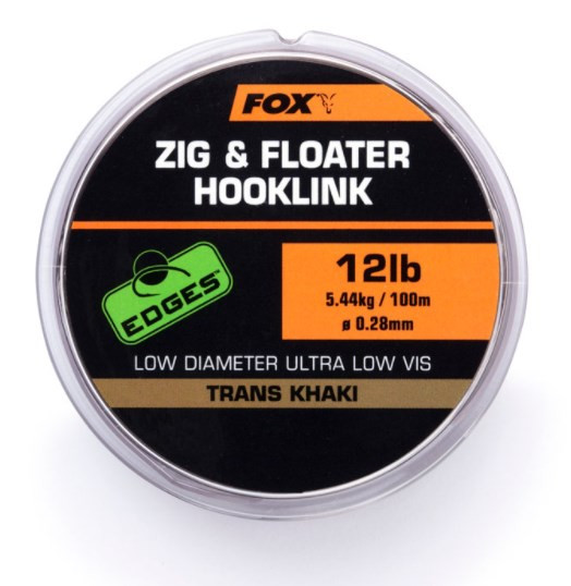 Поводковый материал Fox Edges Zig Floater Hooklink 12lb 0.28mm 100m