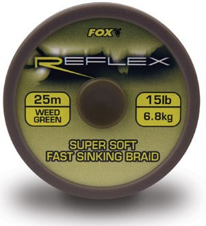 Поводковый материал Fox Reflex Braid Weed Green 12lbx25m