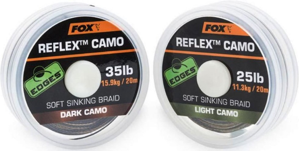 Поводковий матеріал Fox Reflex Sinking Dark Camo 15lb 20m