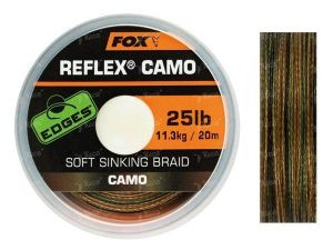 Поводковый материал FOX Reflex Soft sinking Braid Camo 20m 20lb CAC749