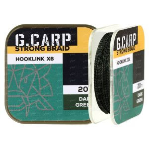 Поводковый материал GC G.Carp Strong Braid Hooklink X6 20м 20lb