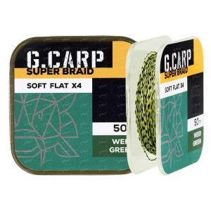 Поводковый материал GC G.Carp Super Braid Soft Flat X4 50м 25lb