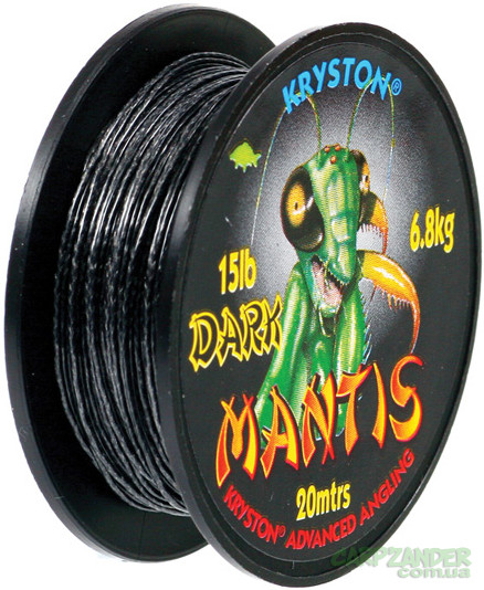 Поводковый материал Kryston Mantis Dark 15lb 20m