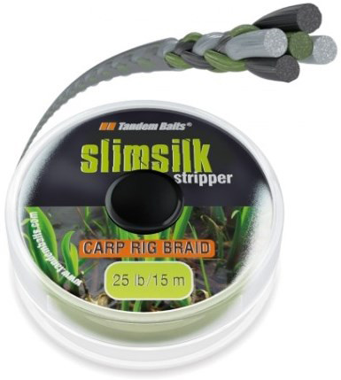 Поводковый материал Tandem Baits Slimsilk Stripper 15m 25lb Weed