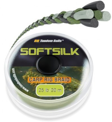 Поводковий матеріал Tandem Baits Softsilk 20m 15lb Weed