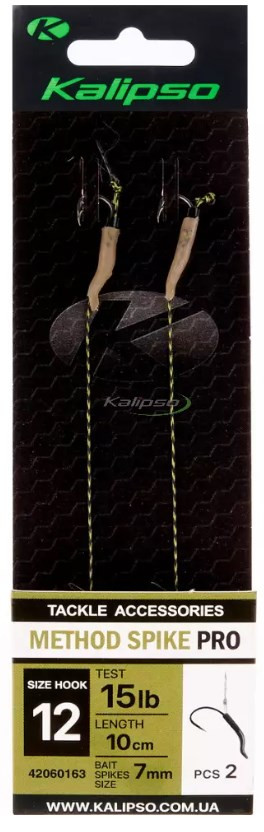 Поводок Kalipso Method spike pro 10cm №10 (2/уп)