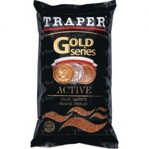 Прикормка Traper 1кг Gold Active черная 00130