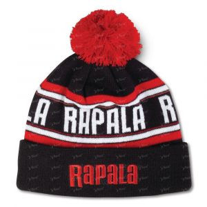 Шапка Rapala Beanie Черно-красно-белая RAPBEANIE7