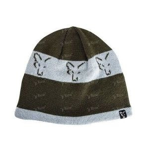 Шапка вязаная FOX Beanie green-silver CPR992