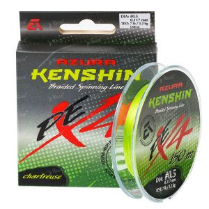 Шнур Azura Kenshin PE X4 150m #0.4 6lb