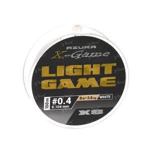 Azura X-Game Light Game Nano PE X-8 150m #0,4 8 фунтів білий
