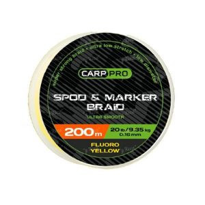 Шнур Carp Pro Spod and Marker Braid 200м 0.16мм флюоро-желтый