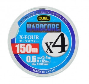 Шнур Duel Hardcore x4 150м #0.8/0.153mm 6.4kg