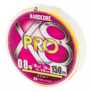 Шнур Duel Hardcore x8 Pro 150m #0.8 max 16lb