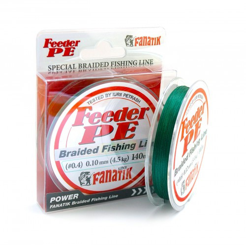 Шнур Fanatik Feeder PE X4 140 m #0.6 0.12mm Green