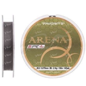 Шнур Favorite Arena PE 4x 100m #0.3 Silver gray