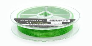 Шнур Favorite X1 PE 4x зелений 150m #0.3/0.09мм 6lb
