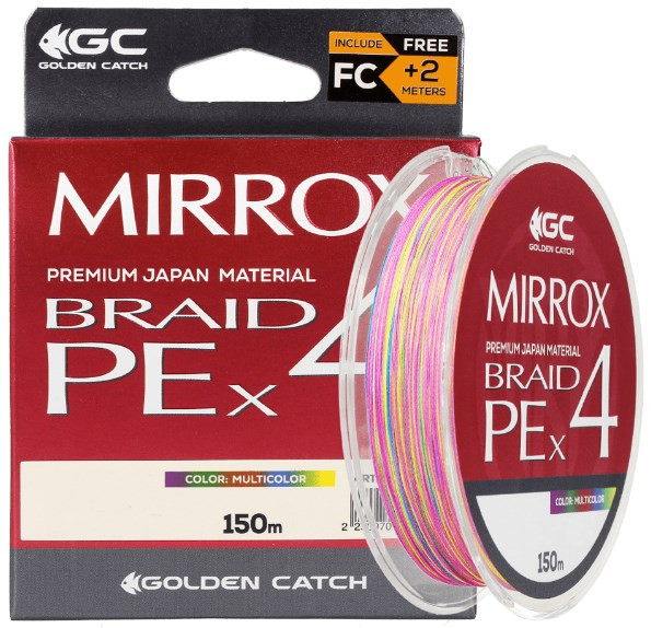 Шнур GC Mirrox PE X4 150м Multicolor #1.0