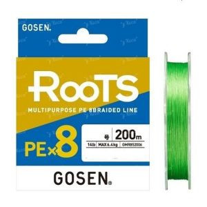 Шнур Gosen Roots X8 200m light green #0.6 14lb