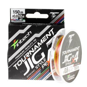 Шнур Intech Tournament Jig Style PE X4 Multicolor 150м #1.0 16lb