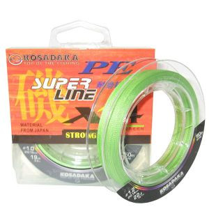 Шнур Kosadaka PE Super Line X4 0.12мм 150м Light Green