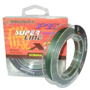 Шнур Kosadaka PE Super Line X4 0.16мм 150м Dark Green