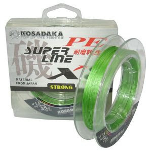 Шнур Kosadaka PE Super Line X8 0.12мм 150м Light Green