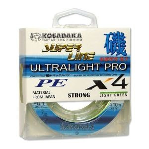 Шнур Kosadaka Ultra Pro X4 0.05мм 110м Light Green