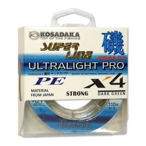 Шнур Kosadaka Ultra Pro X4 0.10мм 110м Dark Green