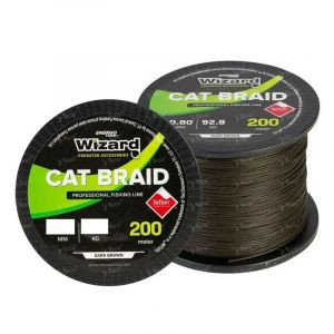 Шнур на сома Energofish Wizard Cat Braid Dark Brown 0.7мм 200м