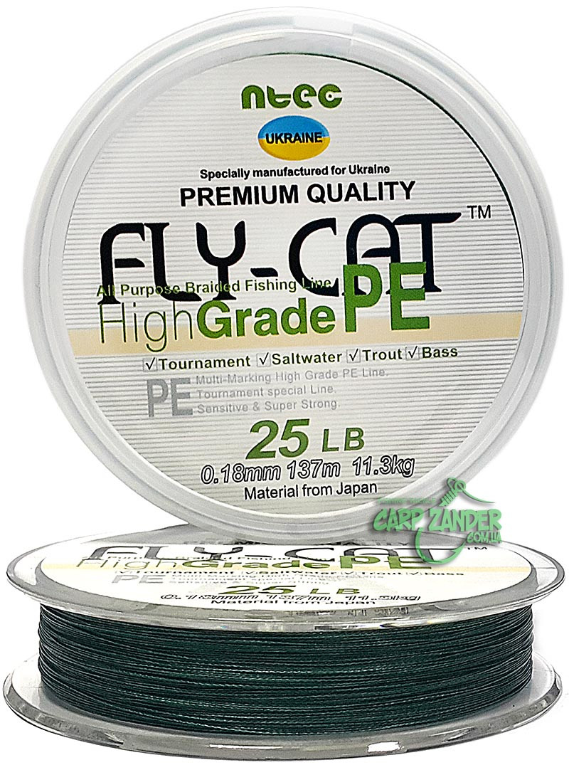 Шнур Ntec FlyCat 274m Moss Green 0.28mm