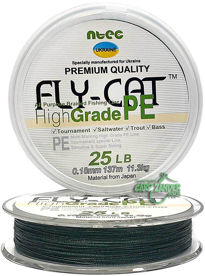 Шнур Ntec FlyCat 274m Moss Green 0.32mm