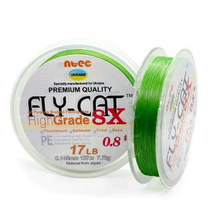 Шнур Ntec FlyCat 8x 0.6/0.128мм Light Green 137м