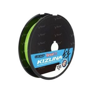 Шнур Owner Kizuna x8 Broad Pe super chartreuse 135m 0.15mm