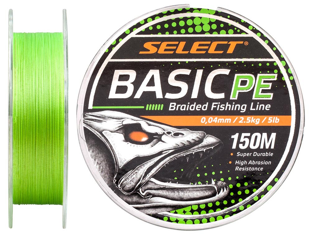 Шнур Select Basic Light Green 150m 0.04mm