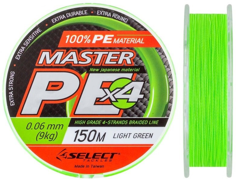 Шнур Select Master PE Light Green 150m 0.06mm
