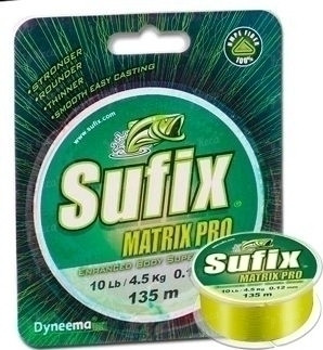 Шнур Sufix Matrix Pro 135м 26lb 0.18мм Chartreuse