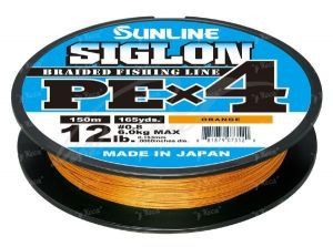 Шнур Sunline Siglon PE x4 10lb помаранчевий 150m