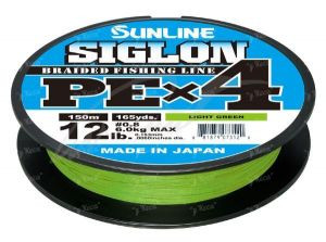 Шнур Sunline Siglon PE x4 25lb салатний 300m
