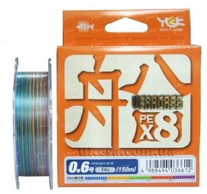 Шнур YGK Veragass PE x8 #0.6 max 14lb 150м