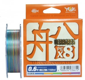 Шнур YGK Veragass PE x8 #0.8 max 16lb 150м