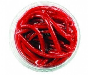 Силикон Berkley Gulp Mini Earthworm Red Червь красный 42шт